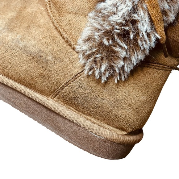 Furry Mid-Calf Winter Slip-On Boots - Picture 13 of 14